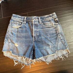 RARE! Edwin Alton style Denim Distressed cutoff high rise Women Shorts size 26
